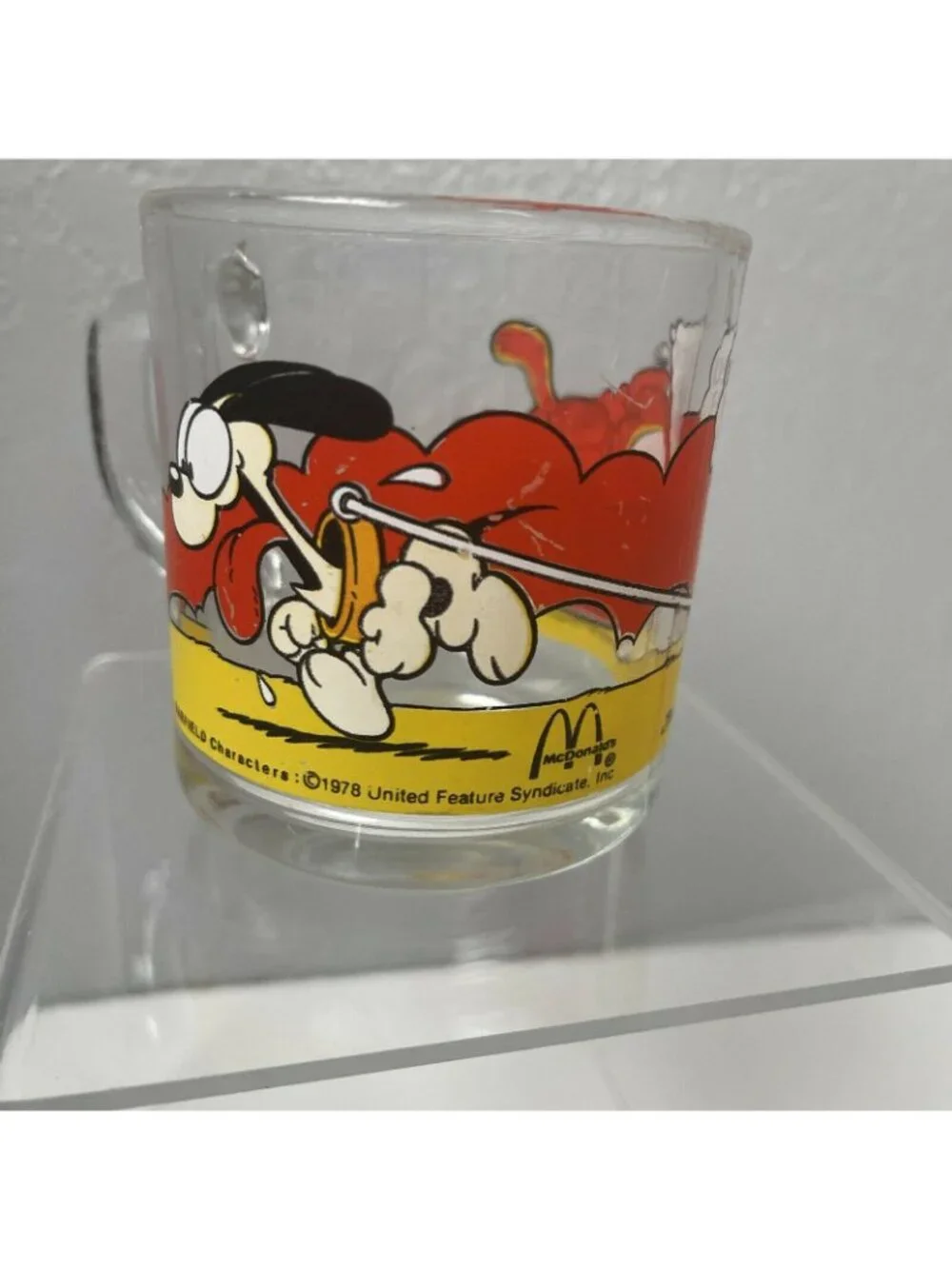 1978 McDonalds Garfield "Use Your Friends Wisely" Cup Mug - Picture 3 of 3